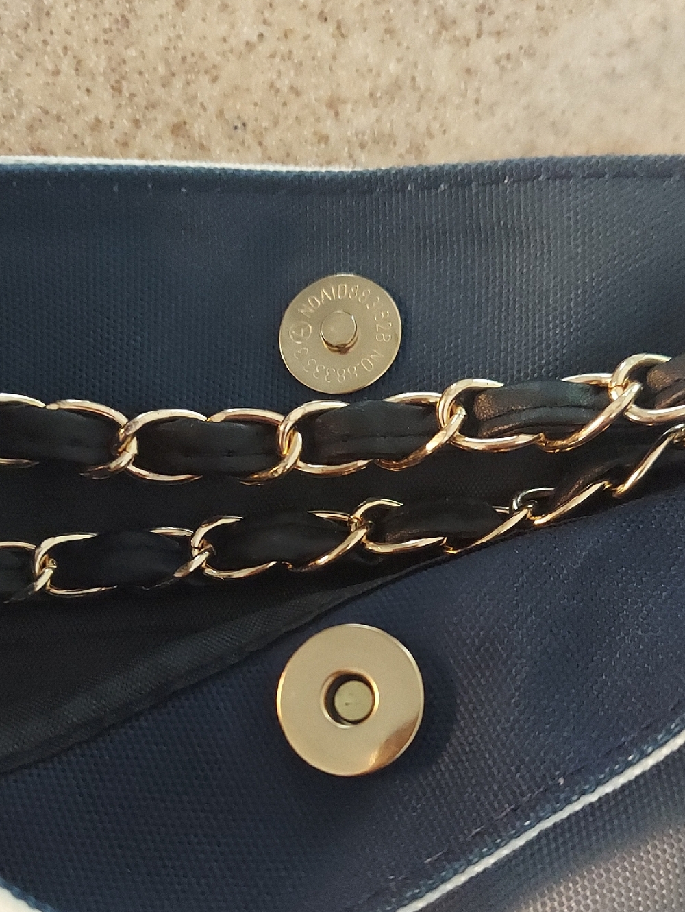 Nautical Navy And White Striped Tote GWP - Picture 8 of 10